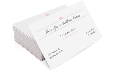 Custom business cards from Vistaprint